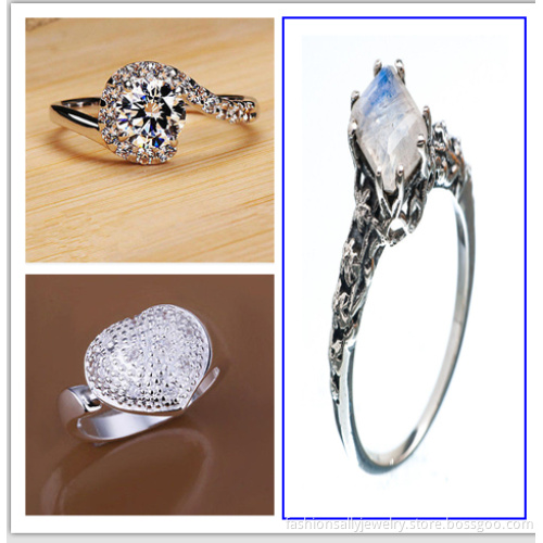 Alluring White Gold Filled CZ Women's Ring Size 6